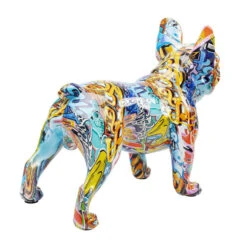 Kleurrijk Bulldog Beeld -Zuiver Verkoop kare design bully bulldog kleurrijk bulldog beeld 03
