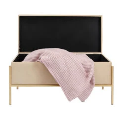 Beige Bankje Met Opbergruimte -Zuiver Verkoop kare design buttons storage beige bankje met opbergruimte 04