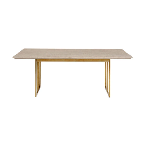 Design Eettafel Hout Met Koper 4 Design Eettafel Hout Met Koper - Afbeelding 2