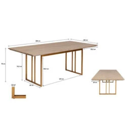 Design Eettafel Hout Met Koper 21 Design Eettafel Hout Met Koper -Zuiver Verkoop kare design cesaro design eettafel hout met koper 08 1