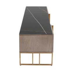 Tv-meubel Marmer, Hout En Koper -Zuiver Verkoop kare design cesaro tv meubel marmer hout en koper 05