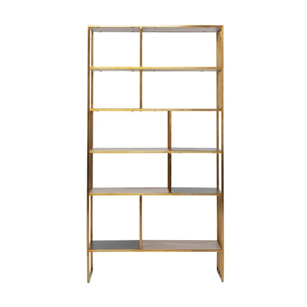 Vakkenkast Koper, Marmer En Hout 4 Vakkenkast Koper, Marmer En Hout - Afbeelding 2