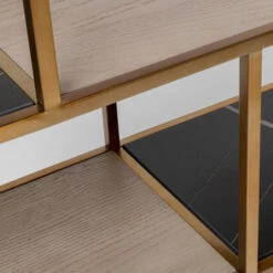 Vakkenkast Koper, Marmer En Hout 16 Vakkenkast Koper, Marmer En Hout -Zuiver Verkoop kare design cesaro vakkenkast koper marmer en hout 06