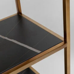 Vakkenkast Koper, Marmer En Hout 17 Vakkenkast Koper, Marmer En Hout -Zuiver Verkoop kare design cesaro vakkenkast koper marmer en hout 07