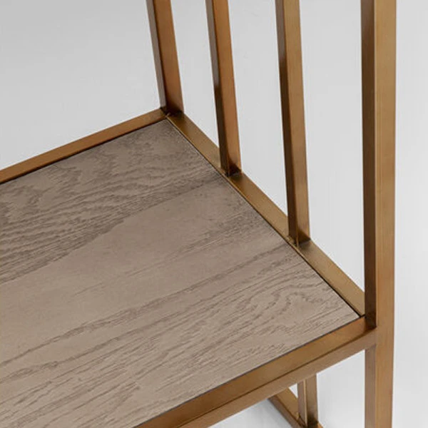 Vakkenkast Koper, Marmer En Hout 8 Vakkenkast Koper, Marmer En Hout - Afbeelding 6