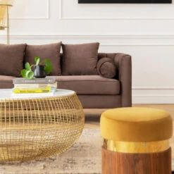 Salontafel Goud Met Wit Marmer -Zuiver Verkoop kare design cesta wit marmeren salontafel 06