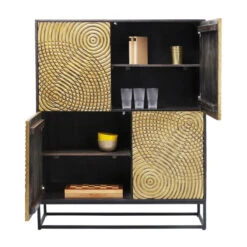 Gouden Wandkast Snijwerk -Zuiver Verkoop kare design circulo gouden wandkast snijwerk 83835 006