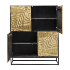 Gouden Wandkast Snijwerk -Zuiver Verkoop kare design circulo gouden wandkast snijwerk 83835 007