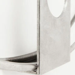 Zilveren Wandklok -Zuiver Verkoop kare design clip zilveren wandklok 04