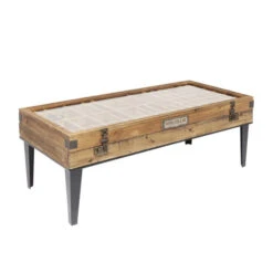 Salontafel Met Vitrine -Zuiver Verkoop kare design collector salontafel met vitrine 02 1