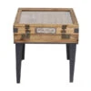 Tafeltje Met Vitrine -Zuiver Verkoop kare design collector tafeltje met vitrine naturel 03 1