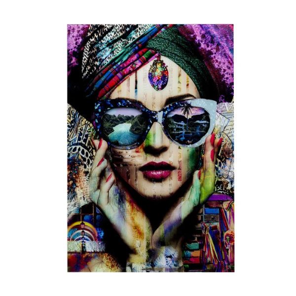 Glas Schilderij Kleurrijk