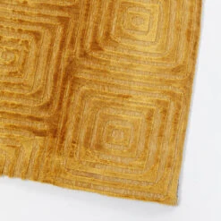 Retro Vloerkleed Geel -Zuiver Verkoop kare design costa yellow retro vloerkleed geel 06