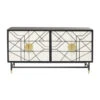 Design Dressoir Zwart-wit Met Goud -Zuiver Verkoop kare design credenza design dressoir zwart wit met goud 01