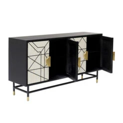 Design Dressoir Zwart-wit Met Goud -Zuiver Verkoop kare design credenza design dressoir zwart wit met goud 04