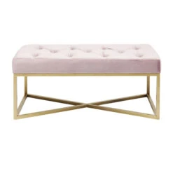 Fluwelen Halbankje Roze -Zuiver Verkoop kare design crossover fluwelen halbankje roze config 84086 009