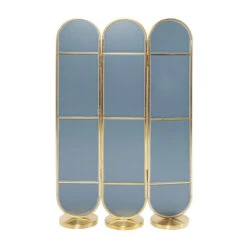 Messing Spiegel Kamerscherm -Zuiver Verkoop kare design curve messing spiegel kamerscherm 03