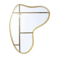 Organische Spiegel Messing -Zuiver Verkoop kare design dali brass messing design spiegel 03