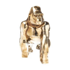 Gouden Gorillabeeld -Zuiver Verkoop kare design deco gouden gorillabeeld 04