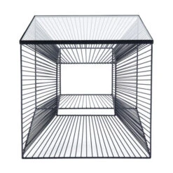 Vierkante Bijzettafel Staaldraad