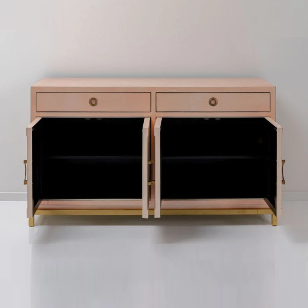 Dressoir Roze Met Goud 6 Dressoir Roze Met Goud - Afbeelding 4