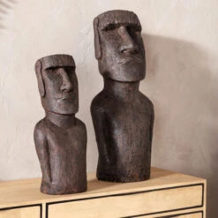 Beeld Moai Paaseiland -Zuiver Verkoop kare design easter island beeld moai paaseiland 08
