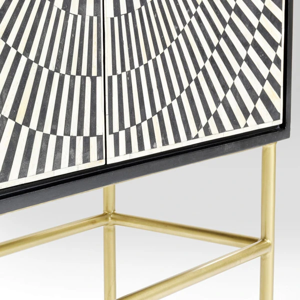 Design Wandkast Zwart-wit 9 Design Wandkast Zwart-wit - Afbeelding 7