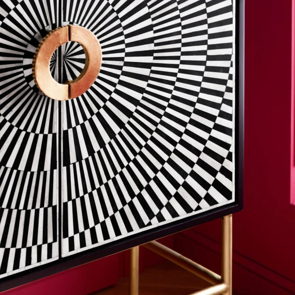 Design Wandkast Zwart-wit 6 Design Wandkast Zwart-wit - Afbeelding 4