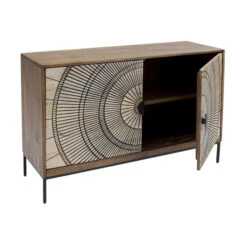 Houten Design Dressoir -Zuiver Verkoop kare design eye of tiger houten design dressoir 02