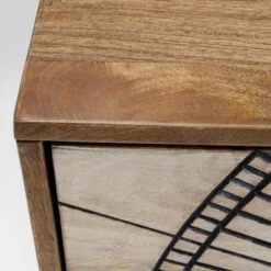 Houten Design Dressoir -Zuiver Verkoop kare design eye of tiger houten design dressoir 05