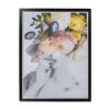 Portret Met Bloemen -Zuiver Verkoop kare design flower lady pastel portret met bloemen 01