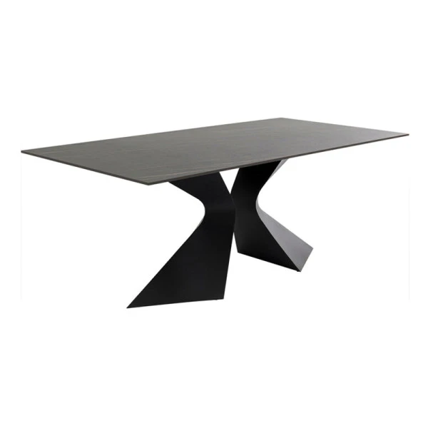 Design Tuintafel Zwart Keramiek - Afbeelding 4