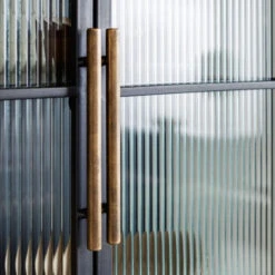 Hoge Wandkast Met Ribbelglas -Zuiver Verkoop kare design gomera hoge wandkast zwart 12