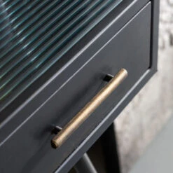 Wandtafel Zwart Met Ribbelglas -Zuiver Verkoop kare design gomera wandtafel zwart met koper 14