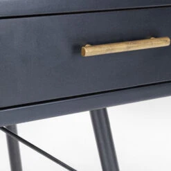 Zwart Metalen Bureau Ribbelglas -Zuiver Verkoop kare design gomera zwart metalen bureau ribbelglas 08