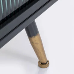 Zwarte Stellingkast Ribbelglas -Zuiver Verkoop kare design gomera zwarte stellingkast ribbelglas 14