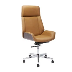 Design Bureaustoel Walnoot