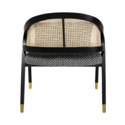 Retro Fauteuil Rotan Zwart -Zuiver Verkoop kare design horizon retro fauteuil met rotan 03