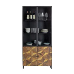 Design Buffetkast Metaal -Zuiver Verkoop kare design illusion gold buffetkast metaal mozaiek 01
