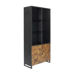 Design Buffetkast Metaal -Zuiver Verkoop kare design illusion gold buffetkast metaal mozaiek 02