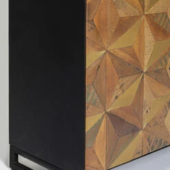 Design Buffetkast Metaal -Zuiver Verkoop kare design illusion gold buffetkast metaal mozaiek 06