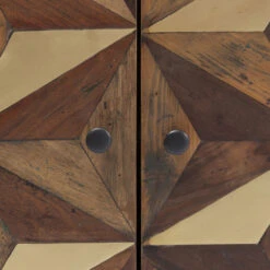 Design Dressoir Hout En Staal -Zuiver Verkoop kare design illusion gold mozaiek dressoir 83827 002