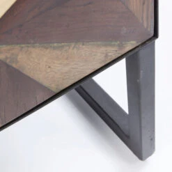 Design Dressoir Hout En Staal -Zuiver Verkoop kare design illusion gold mozaiek dressoir 83827 004