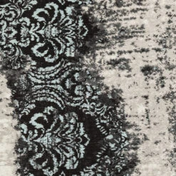 Vloerkleed -Zuiver Verkoop kare design kelim ornament turquoise vloerkleed 04