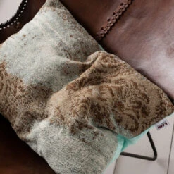 Vloerkleed -Zuiver Verkoop kare design kelim ornament turquoise vloerkleed 06