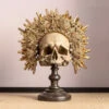 Deco Gouden Schedel -Zuiver Verkoop kare design king skull deco gouden schedel 05