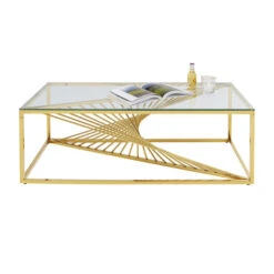 Design Salontafel Met Glas -Zuiver Verkoop kare design laser design salontafel met glas 02