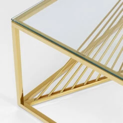 Design Salontafel Met Glas -Zuiver Verkoop kare design laser design salontafel met glas 05