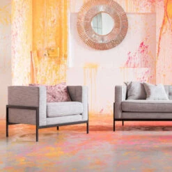 Vierkante Design Fauteuil Grijs -Zuiver Verkoop kare design loft salt and pepper deco stoel 05