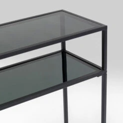 Sidetable Van Staal Met Glas -Zuiver Verkoop kare design loft sidetable van staal met glas 06
